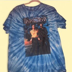 Boys in the Hood Blue Tie-Dye Graphic T-Shirt
